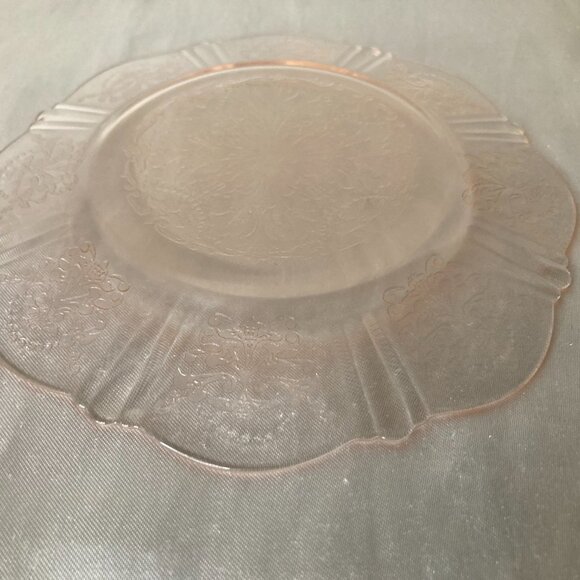 MacBeth Evans Glass AMERICAN SWEETHEART Pink Bread and Butter Plate - Picture 5 of 6